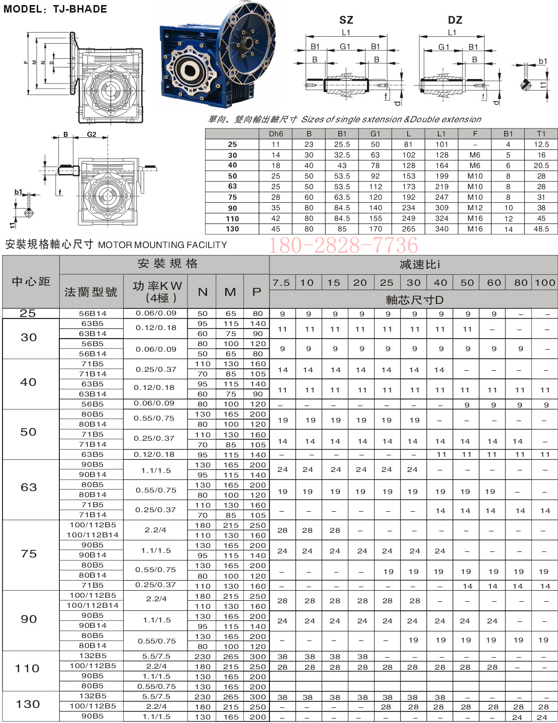 NMRV減速機(jī)參數(shù)圖 NMRV減速機(jī)參數(shù)圖
